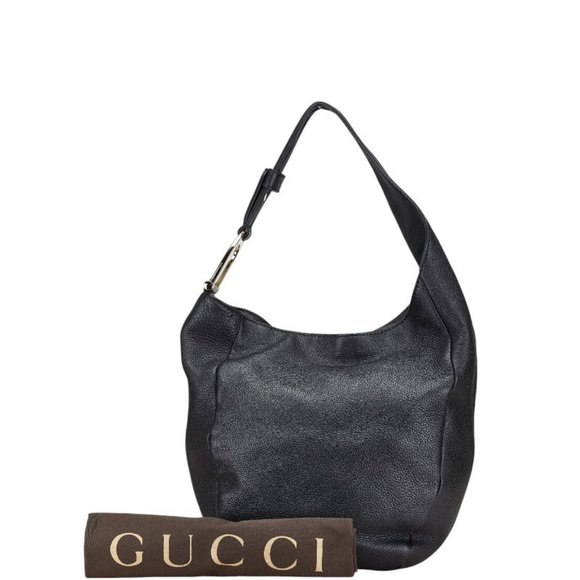 GUCCI Greenwich Bag 257050 Black Leather Black Women's GUCCI - Picture 7 of 8